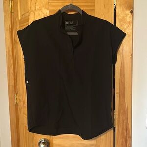Figs black Rafaela scrub top, size XS
